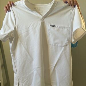 Figs White Technical Collection Scrub Top